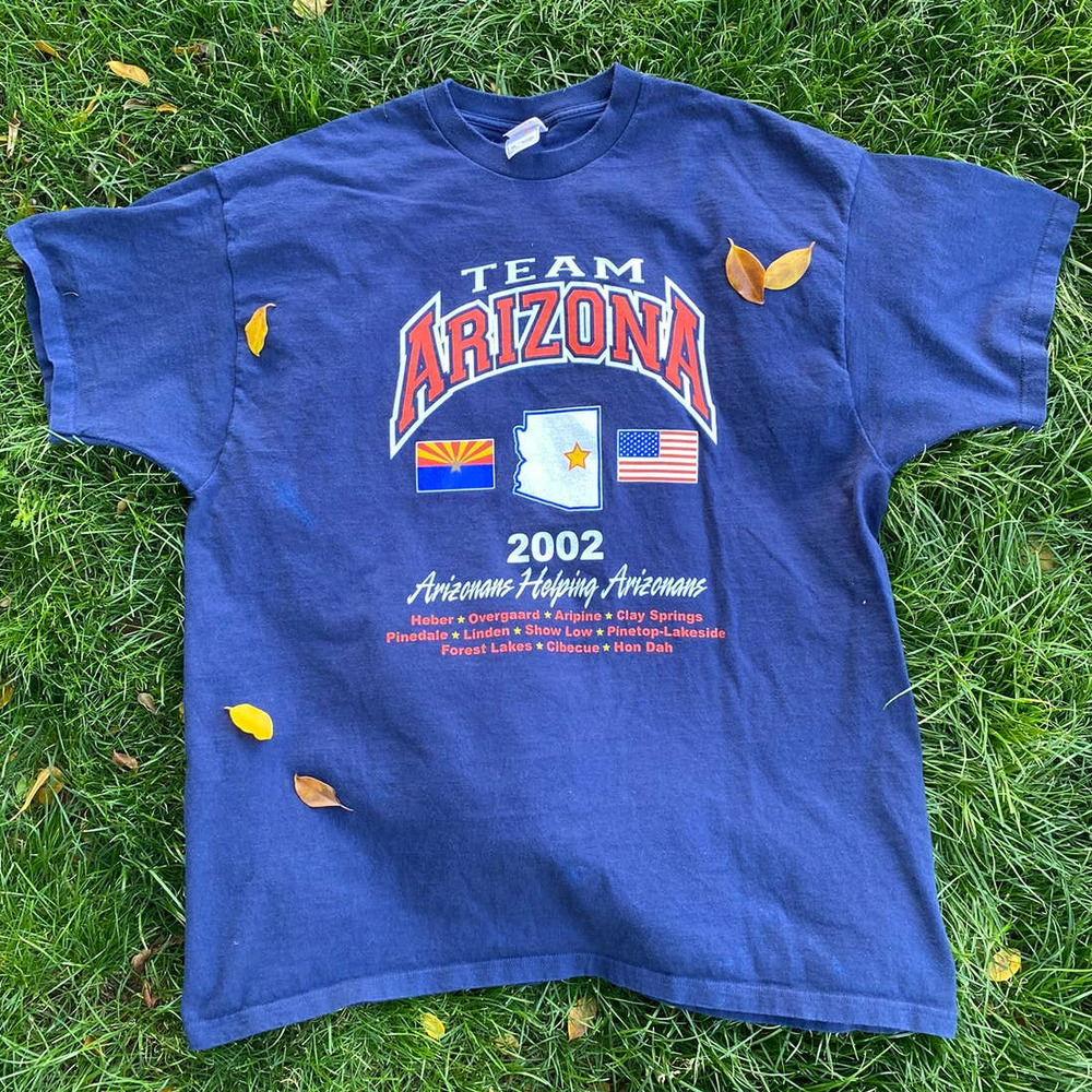 Vintage Team Arizona Fire Dept. 2002 Anniversary Tee Men's XXL